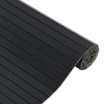 vidaXL Tapis rectangulaire noir 70x500 cm bambou
