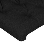 vidaXL Cadre de lit sans matelas noir 120x200 cm tissu