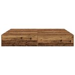 vidaXL Cadre de lit Vieux bois 200x200 cm