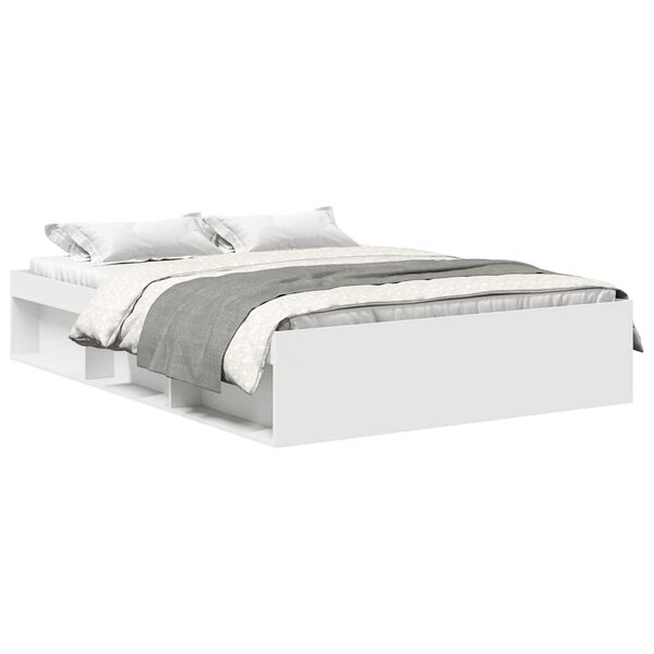 vidaXL Cadre de lit sans matelas blanc 120x200 cm