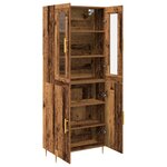 vidaXL Buffet en bois ancien 69.5x34x180 cm en bois reconstitué