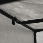 vidaXL 2 Pièces Garde-robes Gris 75x50x160 cm
