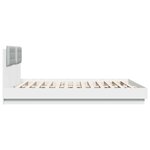 vidaXL Cadre de lit sans matelas blanc 160x200 cm