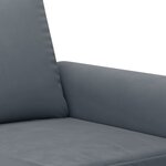 vidaXL Ensemble de canapés 4 Pièces avec coussins Gris foncé Velours