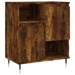 vidaXL Buffets 2 Pièces chêne fumé bois d'ingénierie