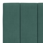 vidaXL Cadre de lit sans matelas vert foncé 180x200 cm velours