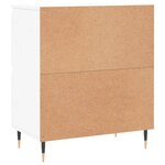 vidaXL Buffets 2 Pièces blanc bois d'ingénierie
