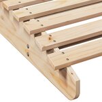 vidaXL Chaise longue 205x110x31 5 cm bois massif de pin