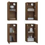 vidaXL Meubles TV 4 Pièces Chêne marron 30 5x30x60 cm Bois d'ingénierie