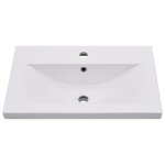 vidaXL Ensemble de meubles de salle de bain Noir Aggloméré