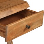 vidaXL Table à écrire Bois d'acacia massif 110 x 50 x 76 cm
