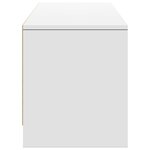 vidaXL Meuble TV avec LED blanc 165x34x40 cm bois d'ingénierie