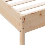 vidaXL Cadre de lit sans matelas 100x200 cm bois massif de pin