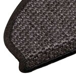 vidaXL Tapis d'escalier autocollants 15 Pièces 65x21x4 cm Anthracite