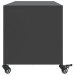 vidaXL Meuble TV noir 100 5x39x43 5 cm acier laminé à froid