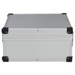 vidaXL Valise à outils 46 x 33 x 16 cm Argenté Aluminium