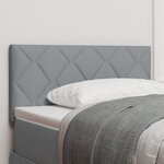 Tête de Lit LED vidaXL Design Blocs en Diamant Gris Clair 100 cm Tissu