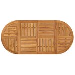 vidaXL Table de jardin 200x90x75 cm Bois d'acacia solide