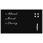 vidaXL Tableau noir magnétique mural Verre 120x60 cm