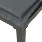 vidaXL Salon de jardin 8 Pièces noir et gris résine tressée