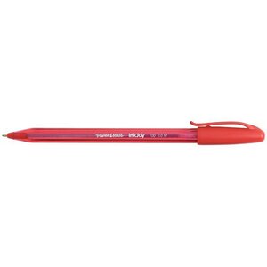 Stylo à bille Papermate à capuchon, pointe moyenne corps triangulaire plastique couleur, encre ULV large choix de couleur