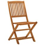 vidaXL Ensemble de salle à manger de jardin 5 Pièces bois d'acacia solide