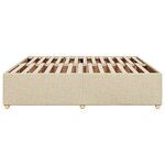 vidaXL Cadre de lit sans matelas crème 180x200 cm tissu