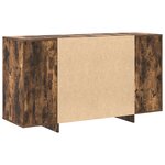 vidaXL Buffet en Chêne Fumé Chêne Fumé Bois 135 x 41 x 75 cm Rangement