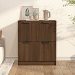 vidaXL Buffet chêne marron 60x30x70 cm Bois d'ingénierie