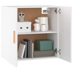vidaXL Armoire murale Blanc 60x30x60 cm Bois d'ingénierie