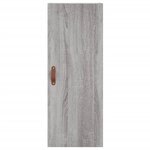 vidaXL Buffet haut Sonoma gris 34 5x34x180 cm Bois d'ingénierie