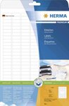 Etiquettes premium, 25 feuilles a4 99,33,8 mm, blanc herma