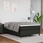vidaXL Cadre de lit sans matelas noir 120x200 cm similicuir