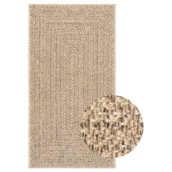 vidaXL Tapis ZIZUR 100x200 cm aspect de jute intérieur et extérieur