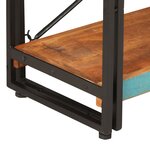 vidaXL Bibliothèque 3 niveaux 140x30x80 cm Bois de récupération massif