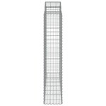 vidaXL Paniers à gabions arqués 11 Pièces 200x50x200/220 cm Fer galvanisé