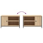 vidaXL Meuble TV Chêne sonoma 80x40x50 cm Bois d'ingénierie