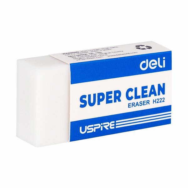 Gomme extra clean 'uspire' 45x22.5x10.5mm- sans résidus deli