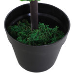 Buis artificiel topiaire artificielle en forme de boules dim. Ø 30 x 112H cm vert