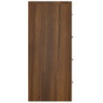 vidaXL Buffet avec 4 tiroirs 60x30 5x71 cm Chêne marron