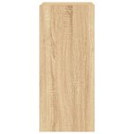 vidaXL Meubles TV muraux lumières LED 2 Pièces chêne sonoma 30 5x35x70 cm