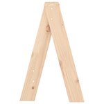 vidaXL Tabourets lot de 2 40x40x60 cm bois massif de pin