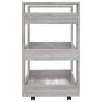 vidaXL Chariot de cuisine Sonoma gris 60x45x80 cm Bois d'ingénierie
