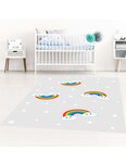 Tapis enfant RAINBOW 120 x 160 cm - Gris