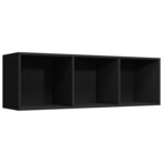 vidaXL Bibliothèque/Meuble TV Noir 36 x 30 x 114 cm Aggloméré