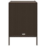 vidaXL Armoire de rangement de jardin marron 55x59x80cm résine tressée