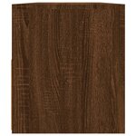 vidaXL Meuble TV avec lumières LED Chêne marron 90x35x40 cm