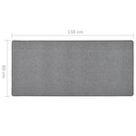 vidaXL Tapis de couloir Gris foncé 80x150 cm