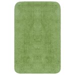 vidaXL Jeu de tapis de salle de bain 3 Pièces Tissu Vert
