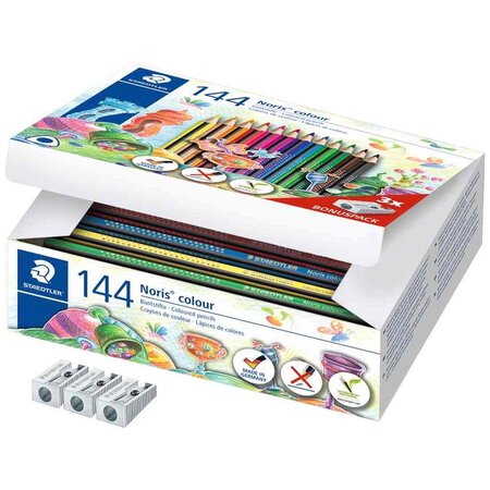 Crayon de couleurs triangulaire noris colour  144 staedtler